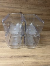 4 Plastic Free Standing stacking Wine  Bottle Holder Storage Organizer Fridge