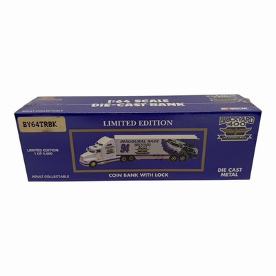 Racing Champions 1:64 Brickyard 400 Inaugural 1994 Team Transporter Diecast Bank