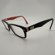 Ray-Ban RB 5206 2479 Eyeglasses Women Black Red Pattern 54-18-145 Frames Only