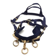 Rheingold 0 Nylon Longiergurt Longierzaum Kappzaum Navy Cob Reitsport im Freien