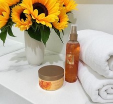 Victoria  s Secret Garden AMBER ROMANCE Silkening Body Butter Fragrance Mist 8oz