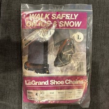 New Ice Cleats for Shoes and Boots Traction Boot Chains L Shoe 9-13 LaGrand