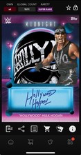 DIGITAL TOPPS WWE SLAM Hollywood Hulk Hogan MIDNIGHT 25 SR SIGNATURE RELIC Read