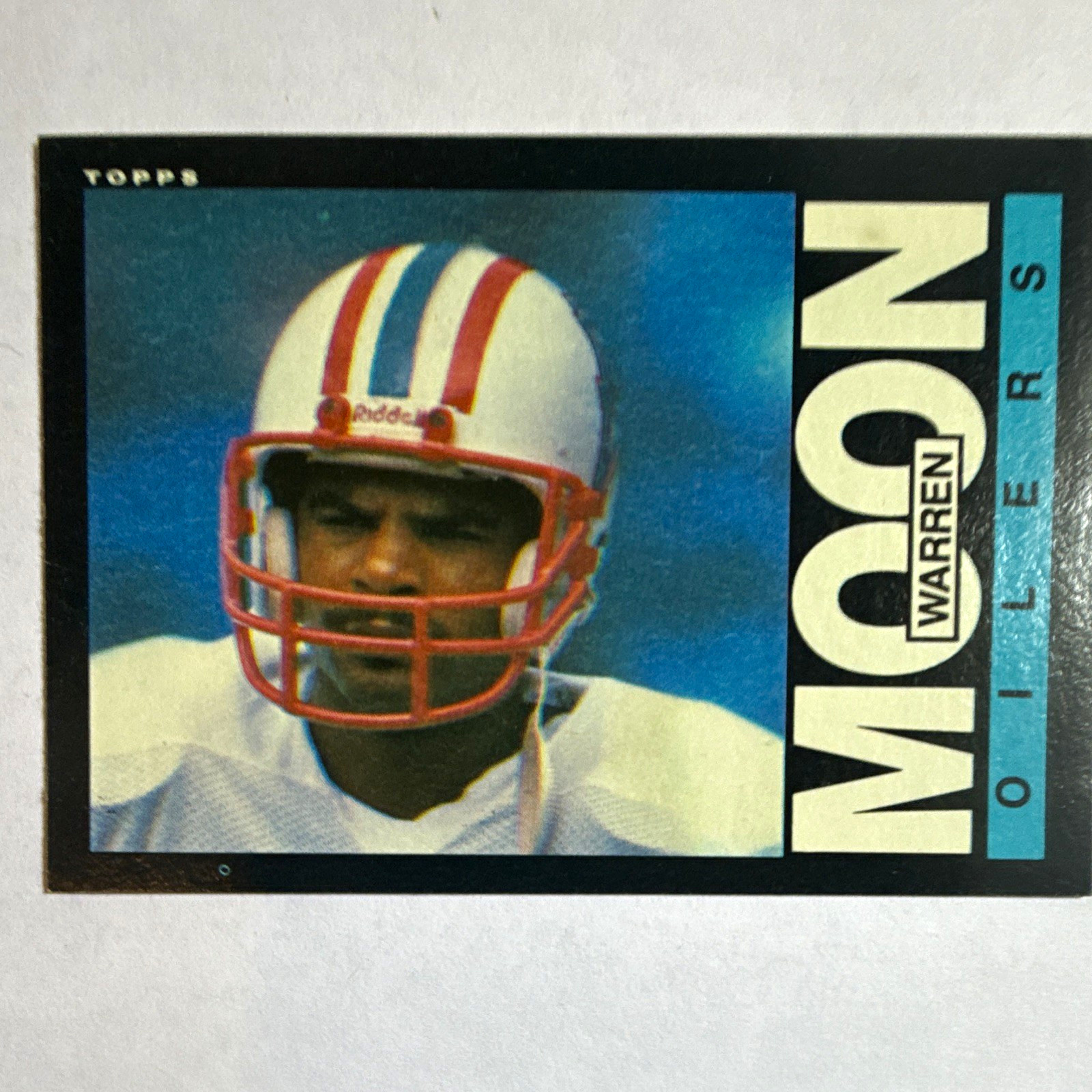 Topps 1985 Topps #251 Warren Moon Base Houston Oilers NFL Football Card