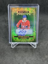 2022-23 Upper Deck Stature Kaiden Guhle Rookie Green Auto /65 #139 Canadiens