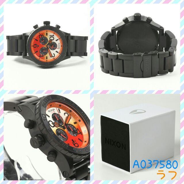 NIXON Chrono THE 42-20 watch ALL BLACK SUNRISE A037-580 A037580 TI