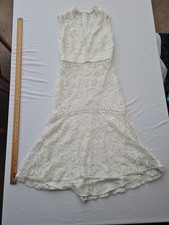 Ladies Dress Lace Under Dress Sleeveless White 30371