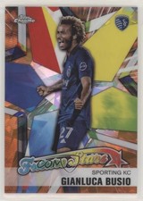 2021 Chrome MLS Sapphire Edition Future Stars Orange 16/25 Gianluca Busio 4t6