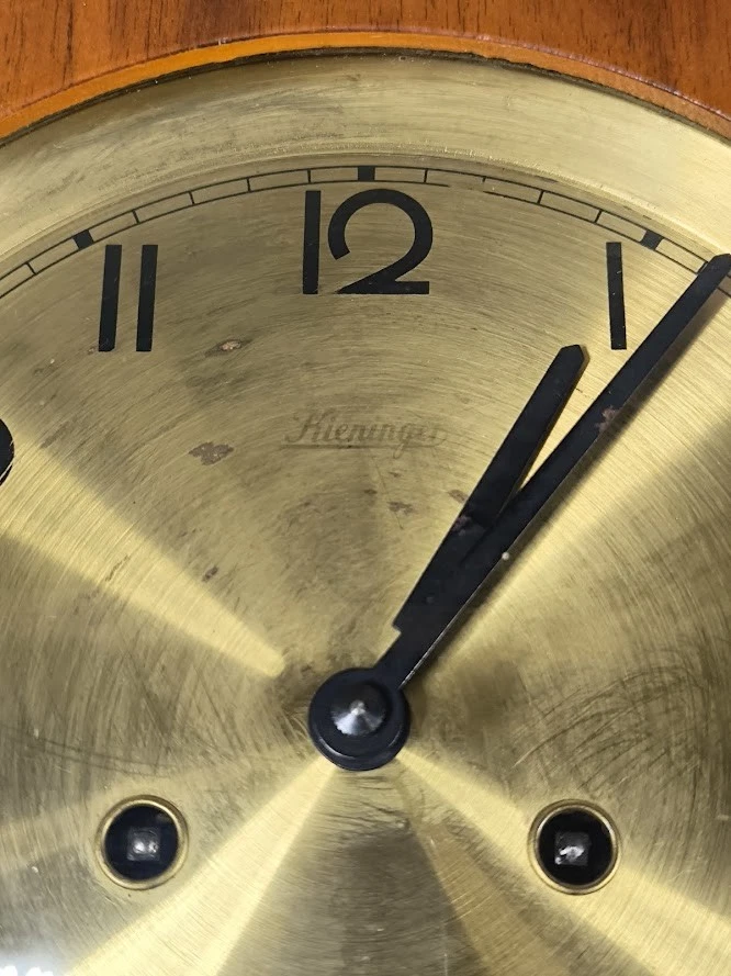 Vintage Kieninger Wall Clock - Working, Signs of Use - Image 2 of 4