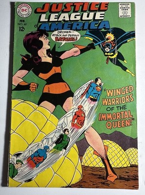 JUSTICE LEAGUE OF AMERICA #60 DC Comics 1968 EARLY BATGIRL, QUEEN BEE FN+!