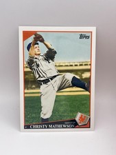 Christy Mathewson SP Short Print Image Variation Legend HOF 2009 Topps #195 #1