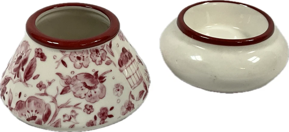 Yankee Candle Tealight Sombra Y Soporte Votivo Juego de 2 Piezas Cesta de Manzanas Floral Foto 2 de 4