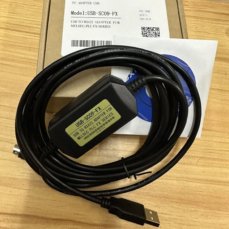 New for mitsubishi USB-SC09-FX FX2N/1N/1S plc programming cable adapter - Image 2 of 3