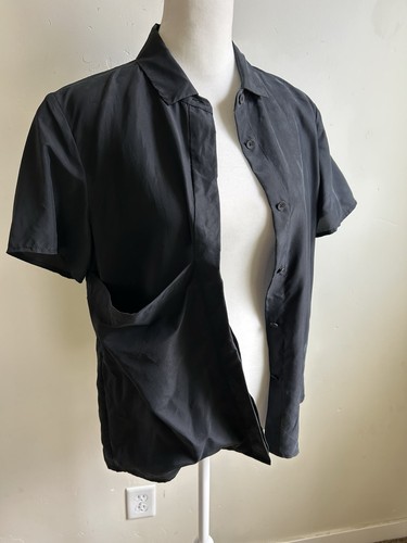 Kate Spade Saturday 100% Silk Black Preppy Classic Lightweight Button Top S NEW - Picture 16 of 17