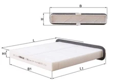 Knecht LA 1361 filter, cabin air for Mazda