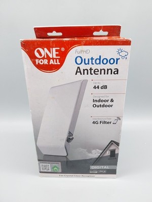One For All SV9540 R04 Antenne Amplified Outdoor Indoor Antenna Weiß #KT9238X--