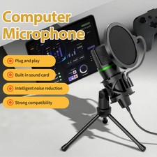 Condenser Microphone USB Wired PC Computer Laptop Profession Gaming Accessories