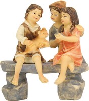 Krippenfiguren Kindergruppe 10 Cm Polyresin Deko Set FüR Weihnachten