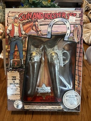 VTG 1990 Rubie s Costume Co. Double Gun Holster Belt & Badge Set Richmond Hills