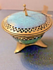 Vintage Oppenheim Judaica Trinket Dish Brass with bonus glass insert- Israel — photo 2