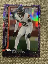 2025 Topps Chrome Football #359 Jahdae Barron RC Purple Pigskin Refractor /75