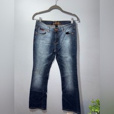 Southpole Y2K Style Blue bootcut Jeans Size Juniors 7 EUC