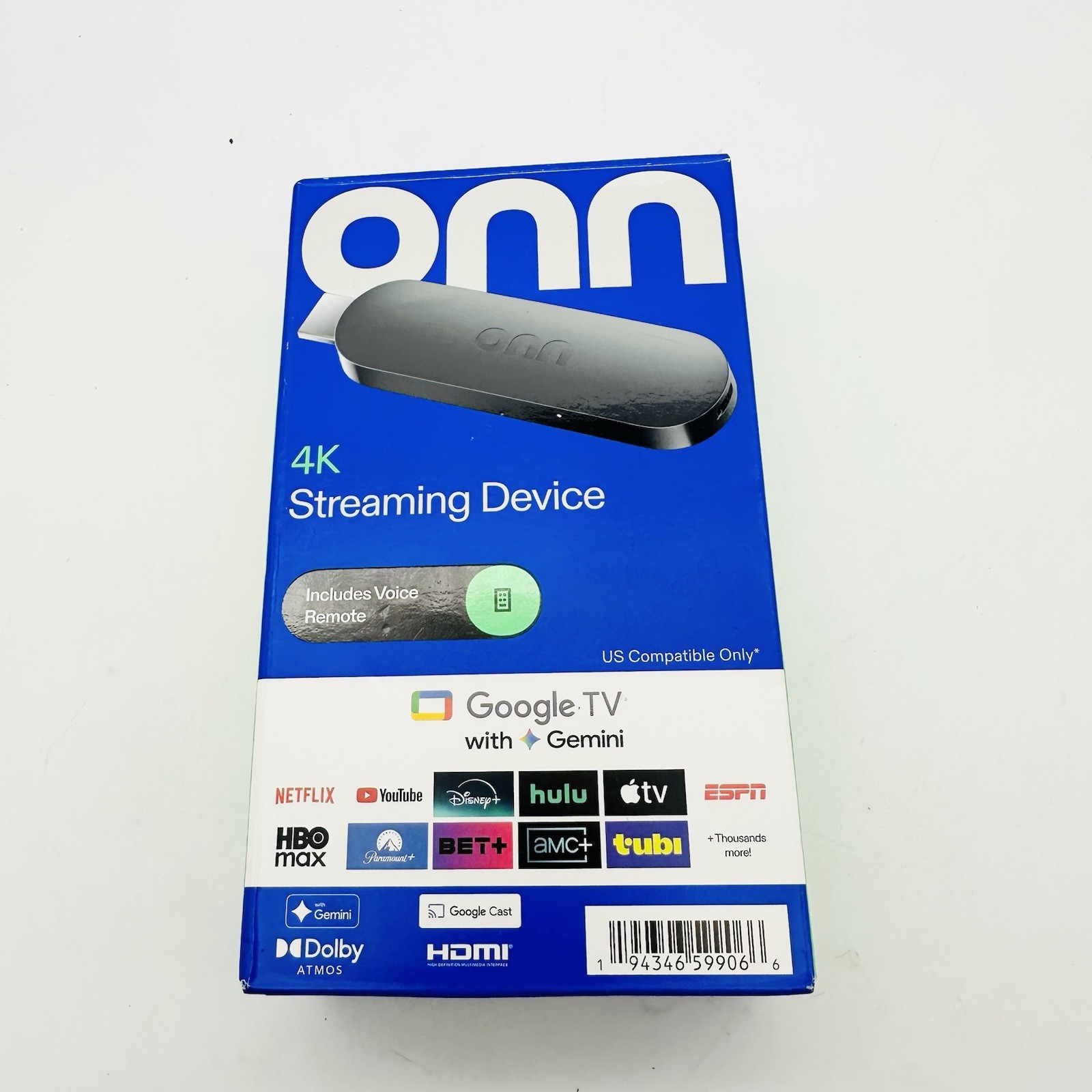 NEW 2026 onn 4K Streaming Device Google TV Gemini 2GB RAM - FAST ...