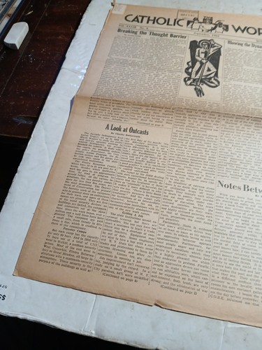 Septermber 1961 The Catholic Worker Newspaper New York City Dorothy Day NYC - Foto 3 di 10
