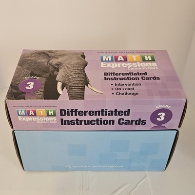 Math Expressions Common Core Differentiated Instruction Cards Grade 3 HMH Set