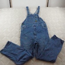OshKosh B'gosh Mens Denim Overalls Vestbak Blue 36x34 Workwear