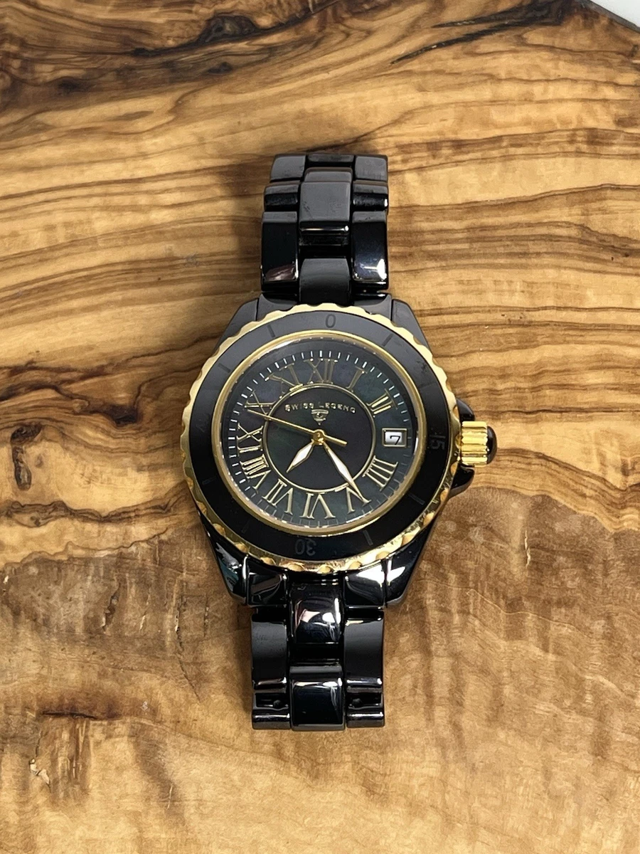 Swiss Legend Karamica ladies watch with Black Ceramic Band and Mother of… Swiss Legend Women main image 2