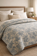 Pottery Barn Adele Reversible Quilt Soft Cotton Lightweight Bedding Full/Queen