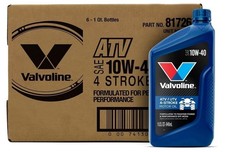 Valvoline 4-Stroke ATV/UTV SAE 10W-40 Motor Oil 1 QT, Case of 6 34.67 per gallon