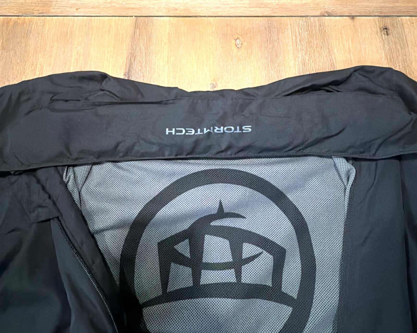 Stormtech Lined Windbreaker Jacket Black With Hid… - image 7