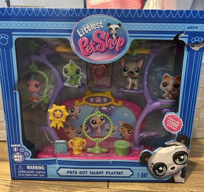 New Littlest Pet Shop Pets Got Talent Playset Series 1 G7 #66 & #67 Pets 