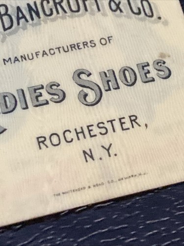 Vintage 1900s Kulture Ladies Shoes Owl Celluloid Advertising Bookmark Bandcroft - Picture 12 of 13