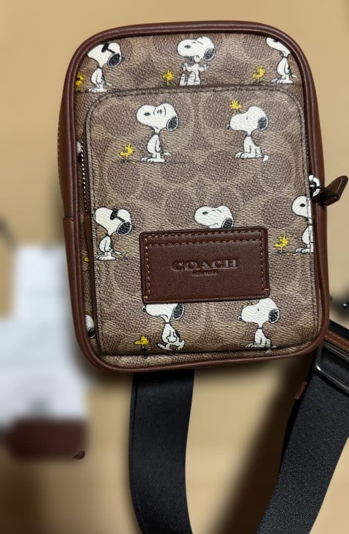 COACH x PEANUTS Racer Sling Pack Signature Canvas