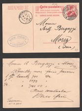 1910 Switzerland Lausanne to Morez Jura France Postal Stationery Card