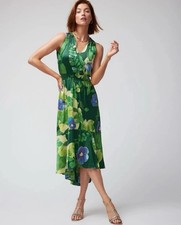 White House Black Market Floral Hi-Lo Midi Maxi Dress Size 2 NWT