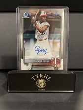 2025 Bowman Chrome Draft Prospects Quentin Young 1st Auto CPA-QY Twins