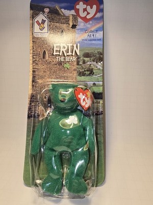 McDonald s Teenie Beanie Babies Erin the Bear 1997 Sealed Ty Plush