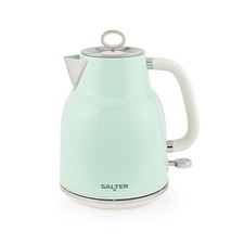 Salter Retro Kettle – 1.7L, Removable Limescale Filter, Vintage Design, Green