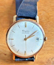 DUGENA CALENDAR 1965 – 14K 585 Massivgold – GANGGENAU – Vintage Dresswatch