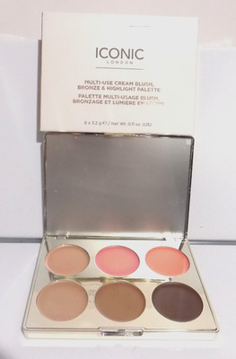 ICONIC LONDON Multi-Use Cream Blush, Bronze & Highlight Palette*SLIGHLTY DAMAGED