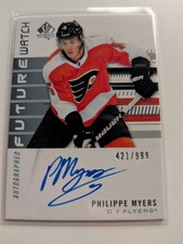 2019-20 SP Authentic Future Watch Auto 421/999 Philippe Myers #162 Rookie