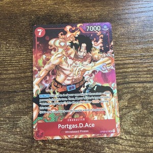 Portgas D. Ace OP02-013 Super Rare Paramount War One Piece TCG