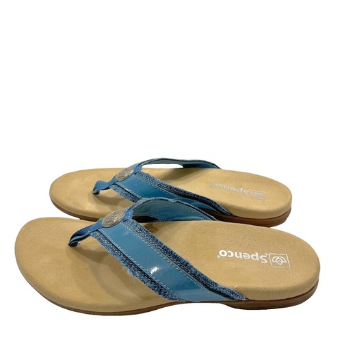 Footwear Spenco Hampton Cheetah Shop Qvc Spenco Thong Sandals Hot Sale