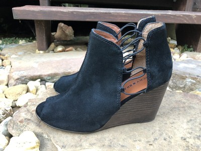 Reevas Genuine Leather Suede Peep Toe 