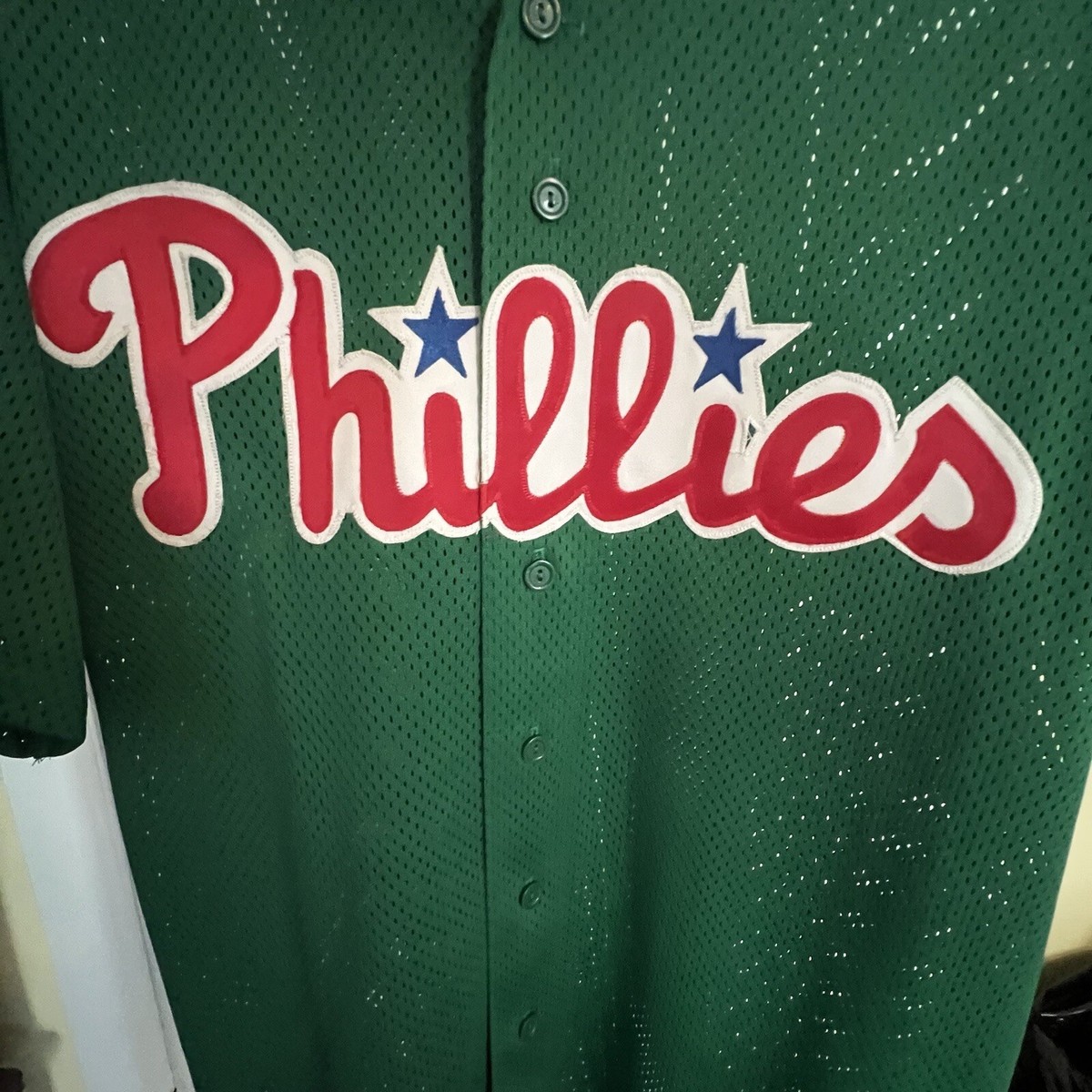 ウェア Majestic MLB Philadelphia Phillies Philadelphia Phillies Jersey Vintage Majestic Men Large USA