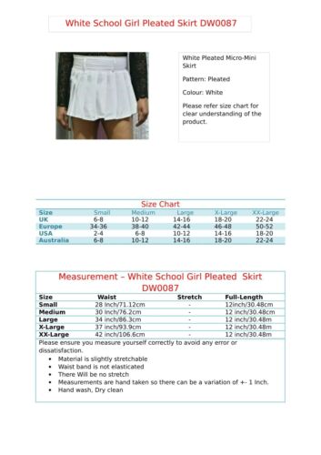 Women's Tartan Pleated Mini Skirt Casual Plaid Check Short Skirts Girls Uniform - Picture 12 of 89